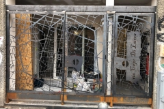 Inferriata durante il montaggio