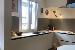una vetrata verde limone | cucina | VAAM architetti
